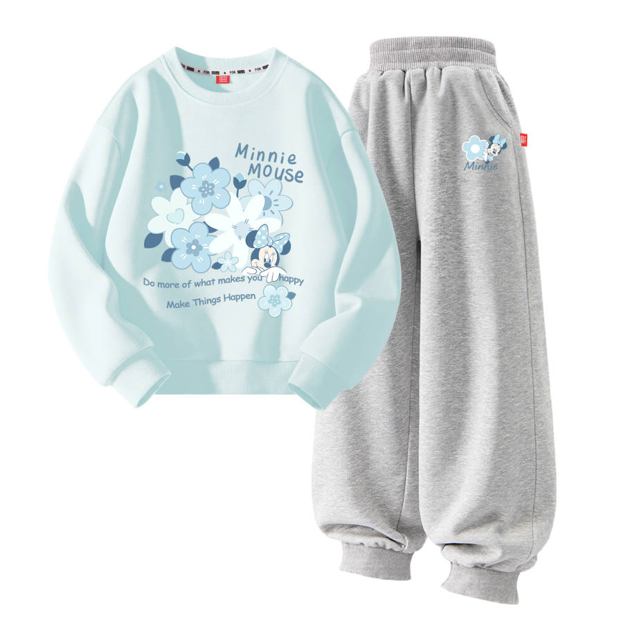 Disney Kids Casual Sportswear Crew Neck Moderate Stretch Breathable