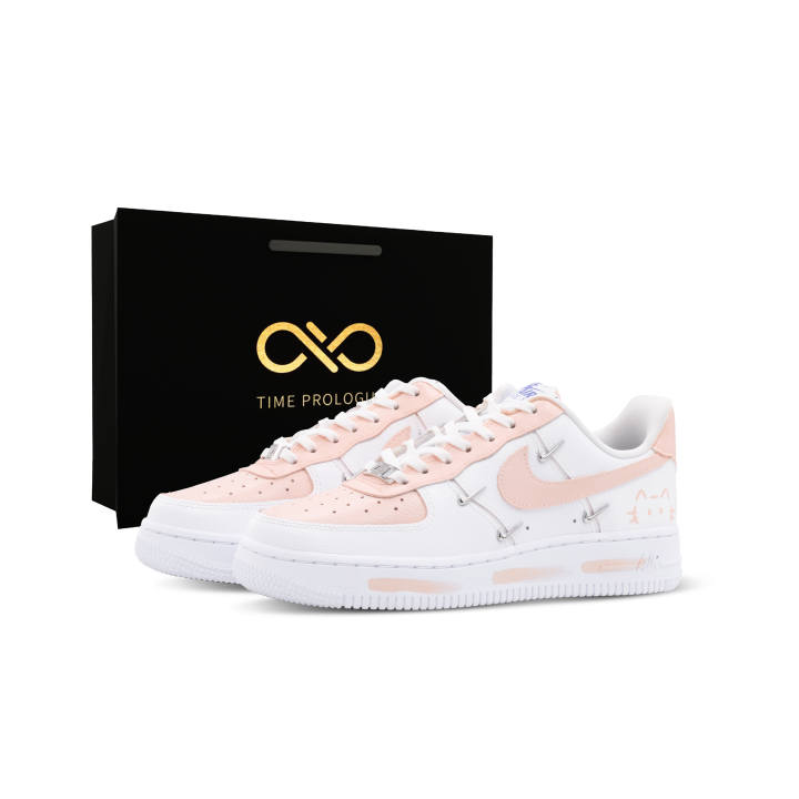 Nike Nike Air Force 1 Skateboard Shoes Women's Low Top White Pink