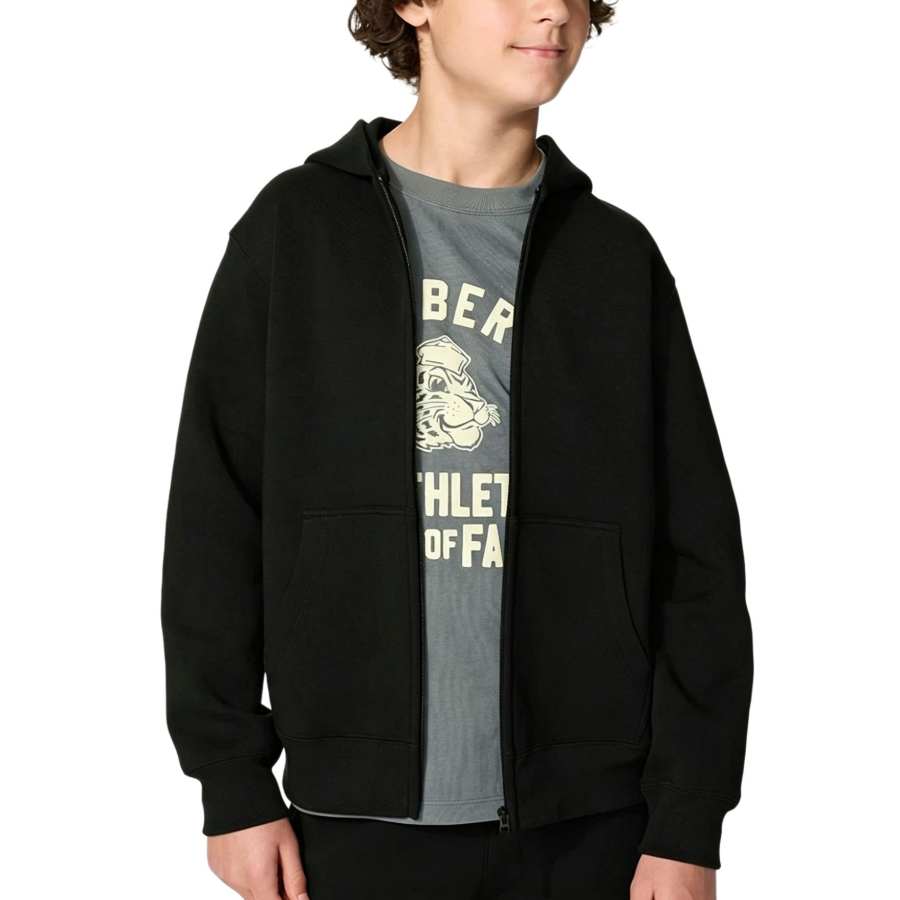 UNIQLO Kids Sweatshirts Hooded Non Detachable Moderate Stretch