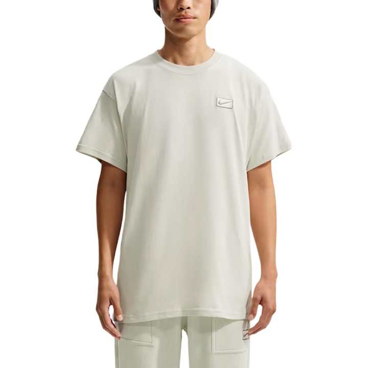 Nike Nike Sportswear T Shirts Men's Light Bone Crew Neck Moderate