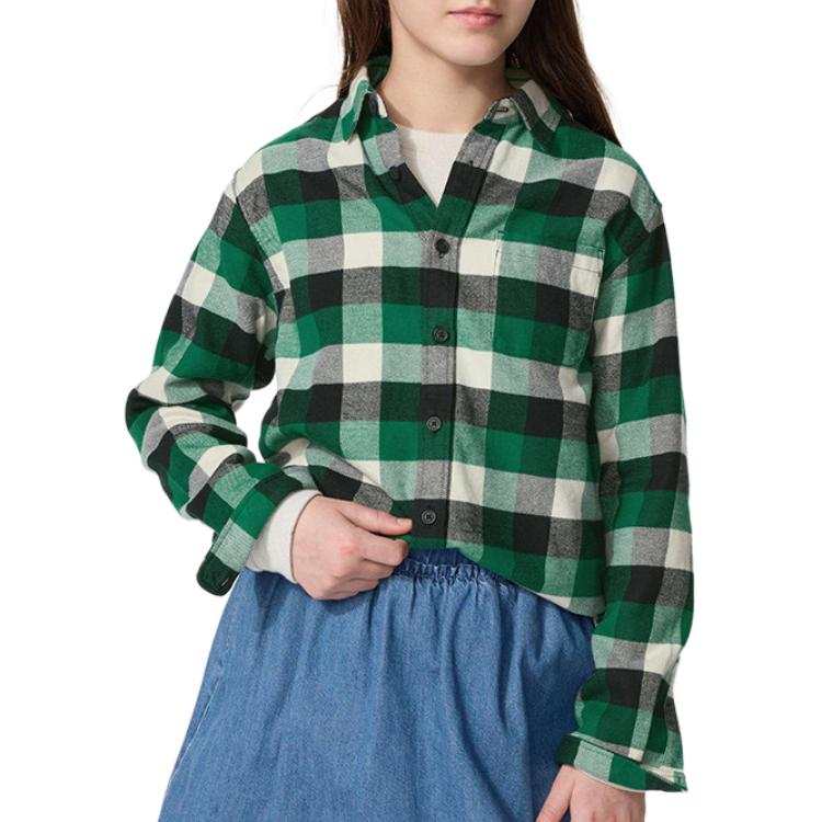UNIQLO Kids Casual Shirts Lapel Moderate