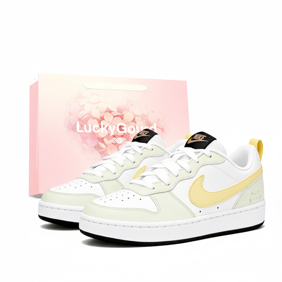 Nike Nike Court Borough Skateboard Shoes Unisex Low Top Yellow