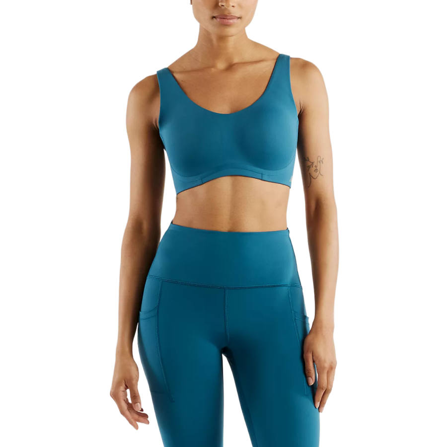 New Balance New Balance Sports Underwear Women's Blue Crew Neck Moderate