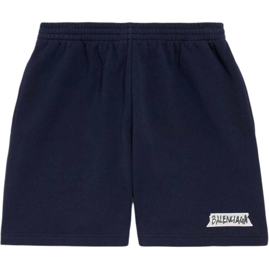 Balenciaga Casual Shorts Men's Marine Blue Moderate