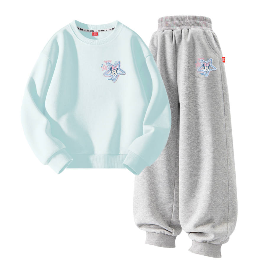 Disney Kids Casual Sportswear Crew Neck Moderate Stretch Breathable
