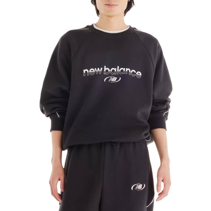 New Balance New Balance Sweatshirts Men's Black Crew Neck Moderate