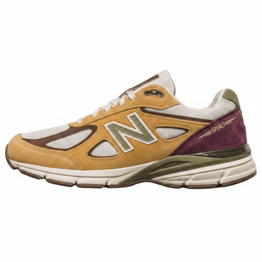 New Balance CONCEPTS X New Balance NB 990 V4 Running Shoes Unisex Low Top Brown