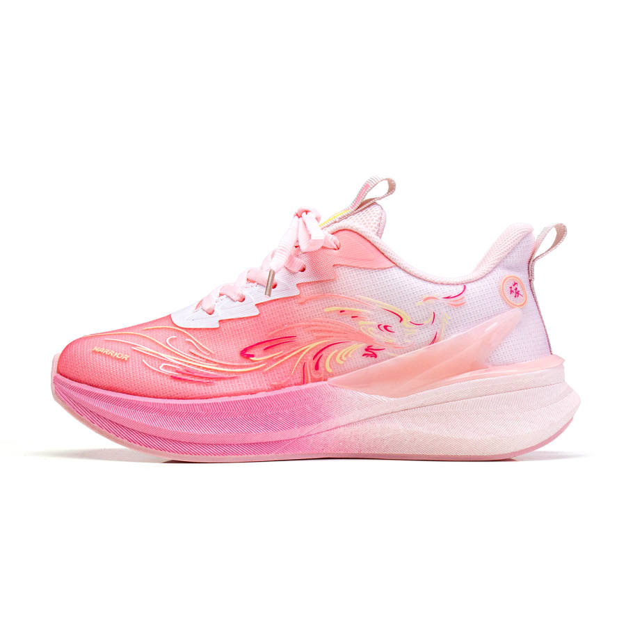 WARRIOR Running Shoes Women's Low Top Pink Light Red/White Yellow