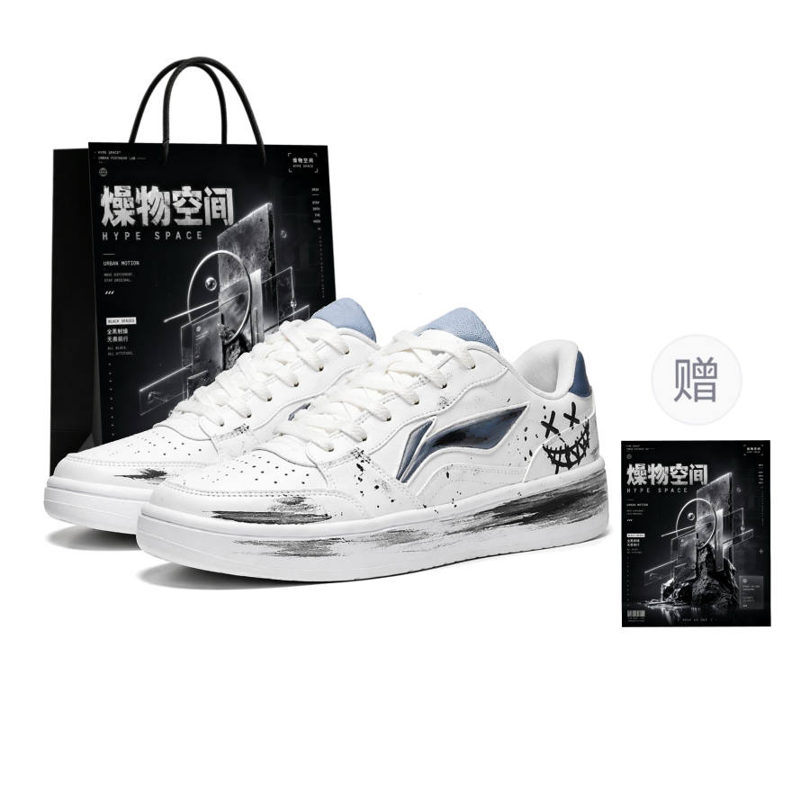 Li-Ning Li Ning Skateboard Shoes Men's Low Top White/Blue/Black