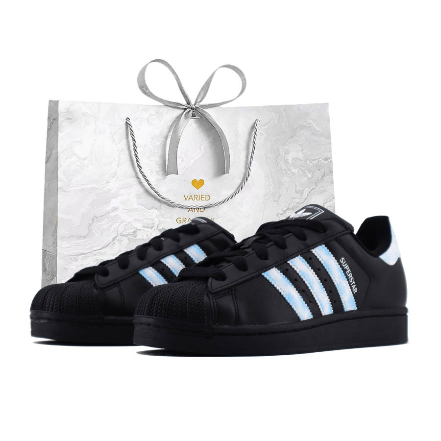 Adidas Originals Superstar 2 Skateboard Shoes Unisex Low Top Black & White