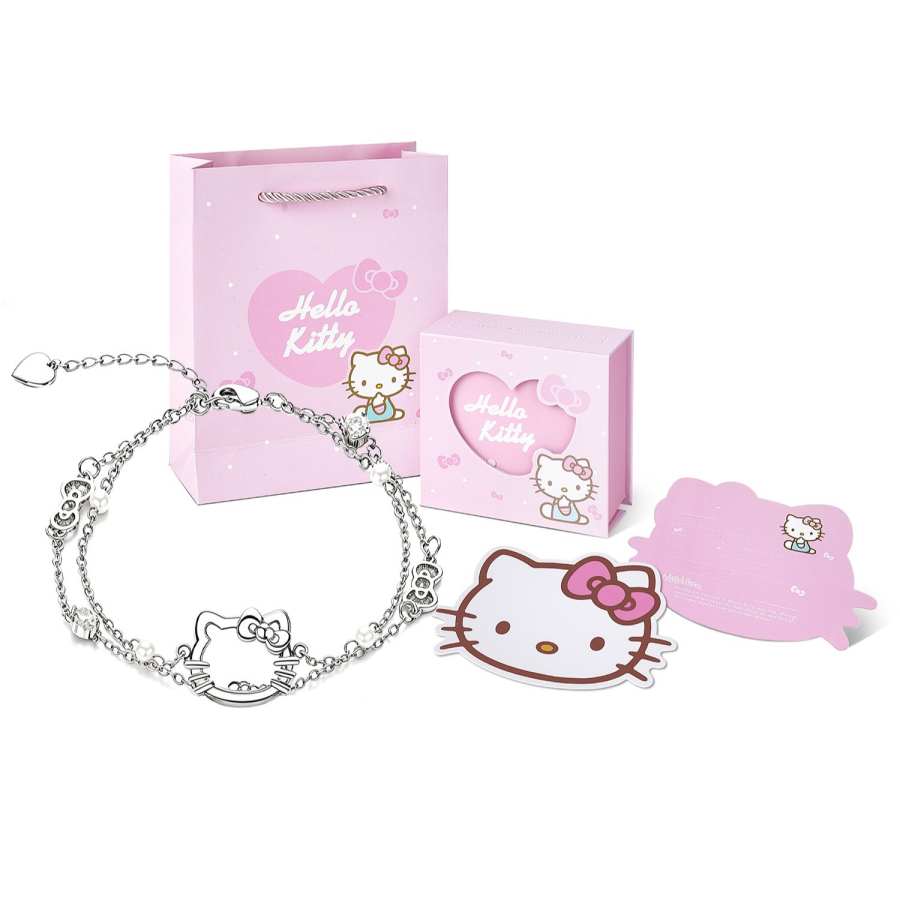 Sanrio X Hello Kitty Hello Kitty Artificial Gemstone Bracelets Women's