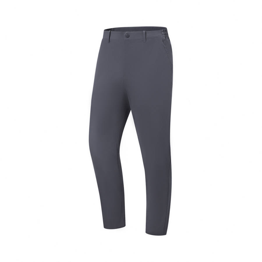 Li-Ning Li Ning Gold Logo | Sports Pants Men's Tide Ink Gray