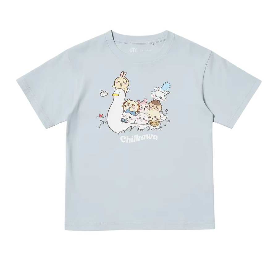 UNIQLO X Chiikawa Kids T Shirts Crew Neck Moderate