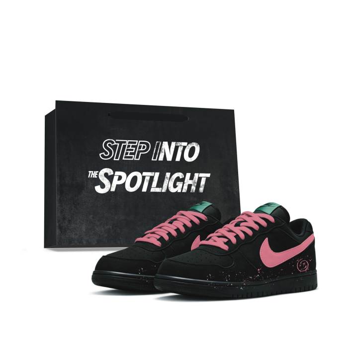 Nike Nike Big Low Lux Skateboard Shoes Unisex Low Top Black/Pink