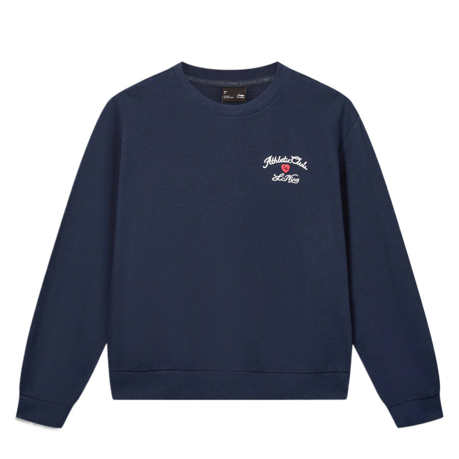 Li-Ning Li Ning DNA Sweatshirts Women's Lighthouse Blue Crew Neck Moderate