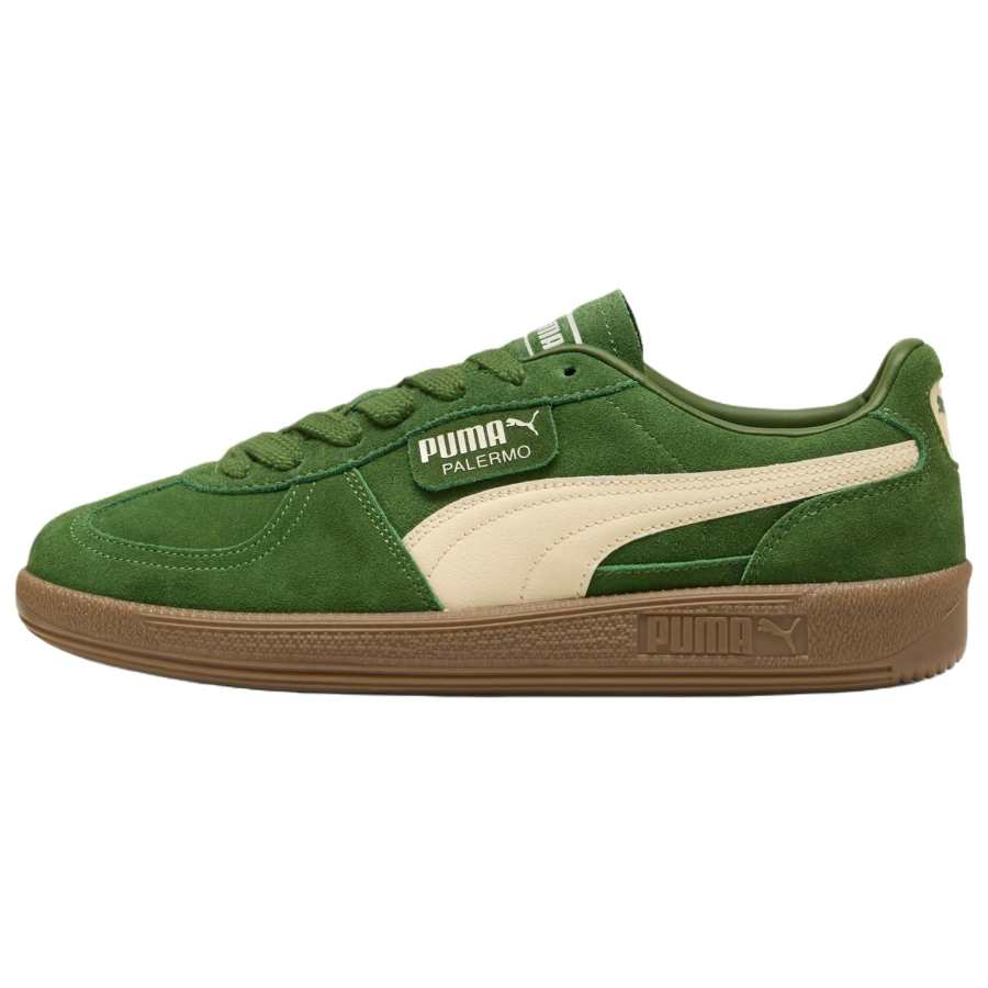 PUMA Palermo German Army Trainers Unisex Earth Green Cream