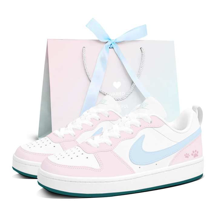 Nike Nike Court Borough Skateboard Shoes Women's Low Top Pink