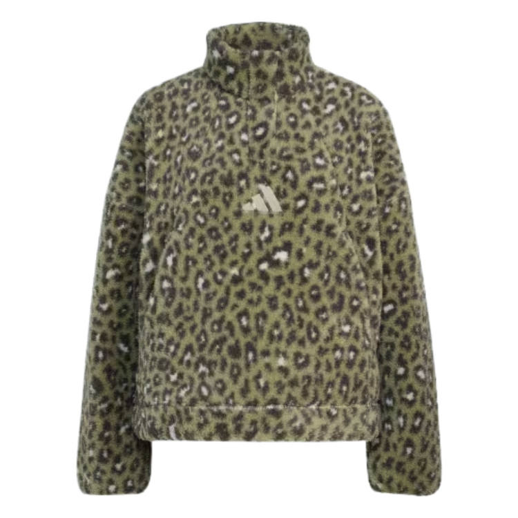 Adidas Adidas Velvet Jackets Women's Tent Green Turtleneck Moderate