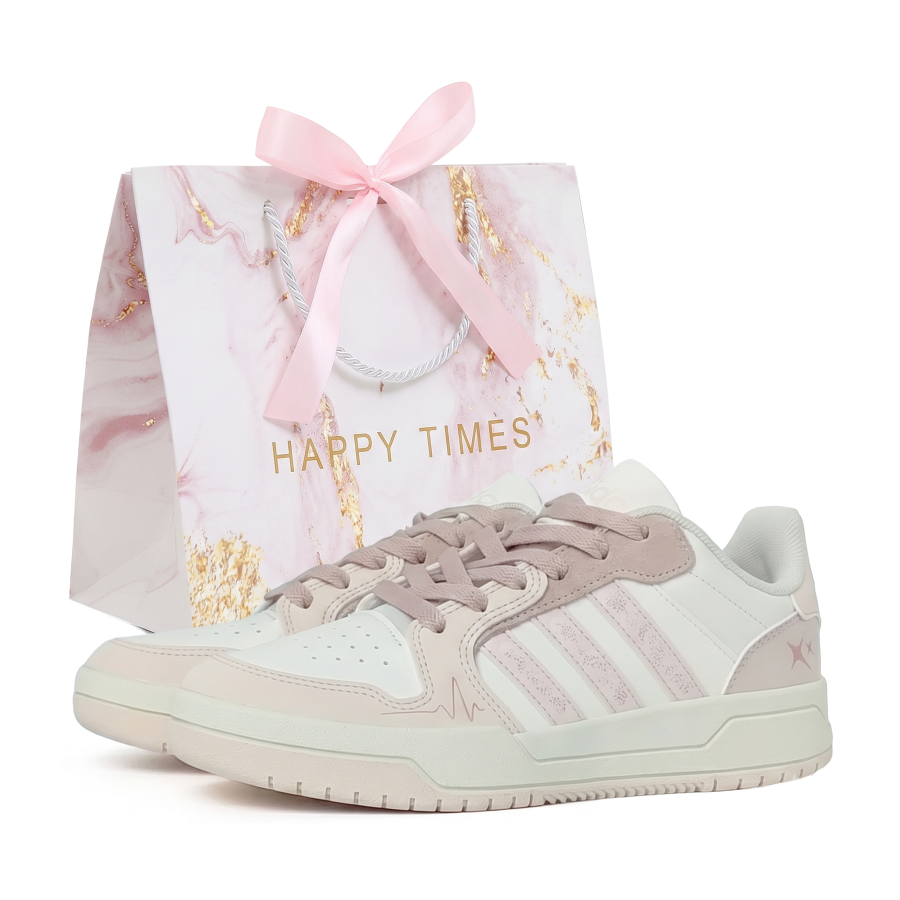 Adidas Adidas ENTRAP Skateboard Shoes Women's Low Top Ecru/Light Pink Purple