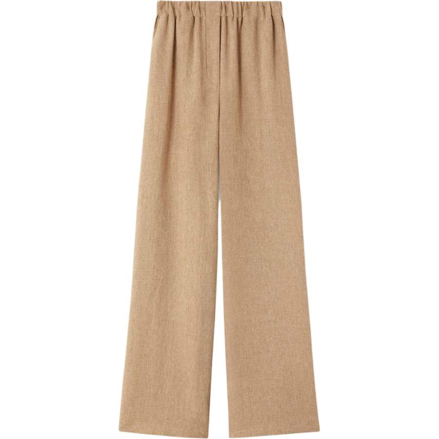 Loro Piana Casual Pants Women's Almond Moderate Wide Leg Pants