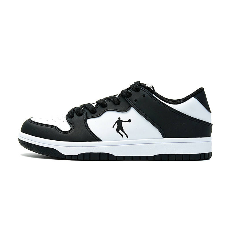 QIAODAN Low top Skateboard Shoes Women's Black White