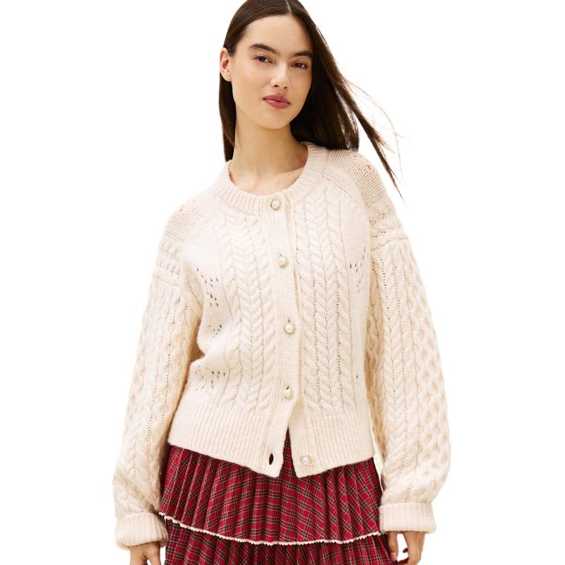 Tommy Hilfiger Knitwear Women's Ecru YBH Moderate Other