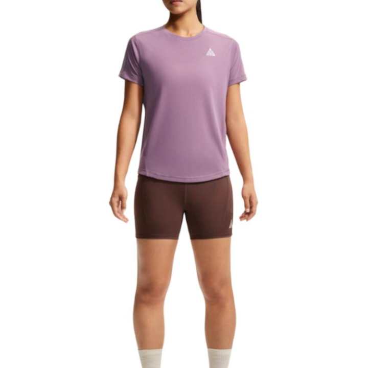 Nike Nike ACG Running T Shirts Women's Violet Purple Gray
