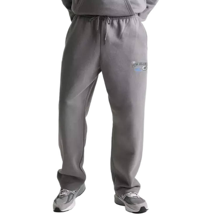 New Balance New Balance Knitted Sweatpants Men's Gray/Blue Moderate Straight Fit Pants