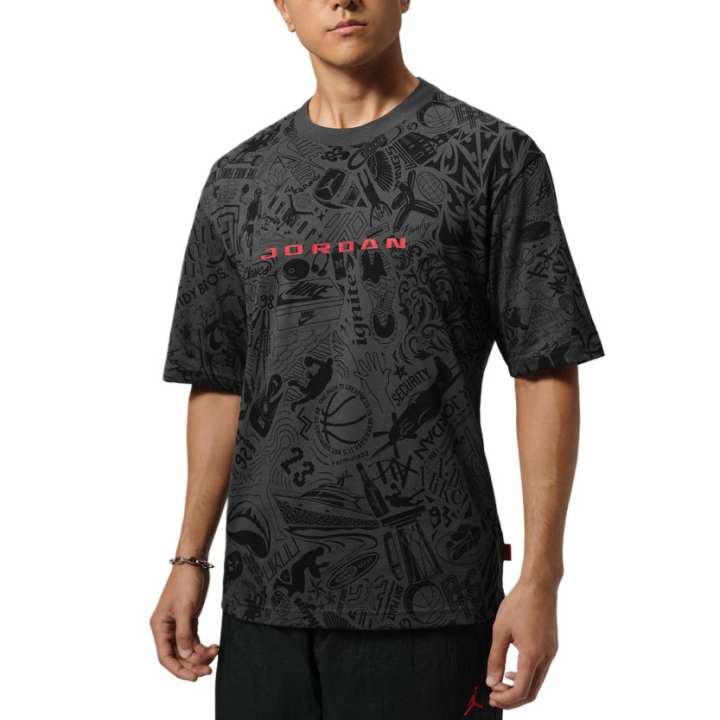 Jordan Jordan T Shirts Men's Black Crew Neck