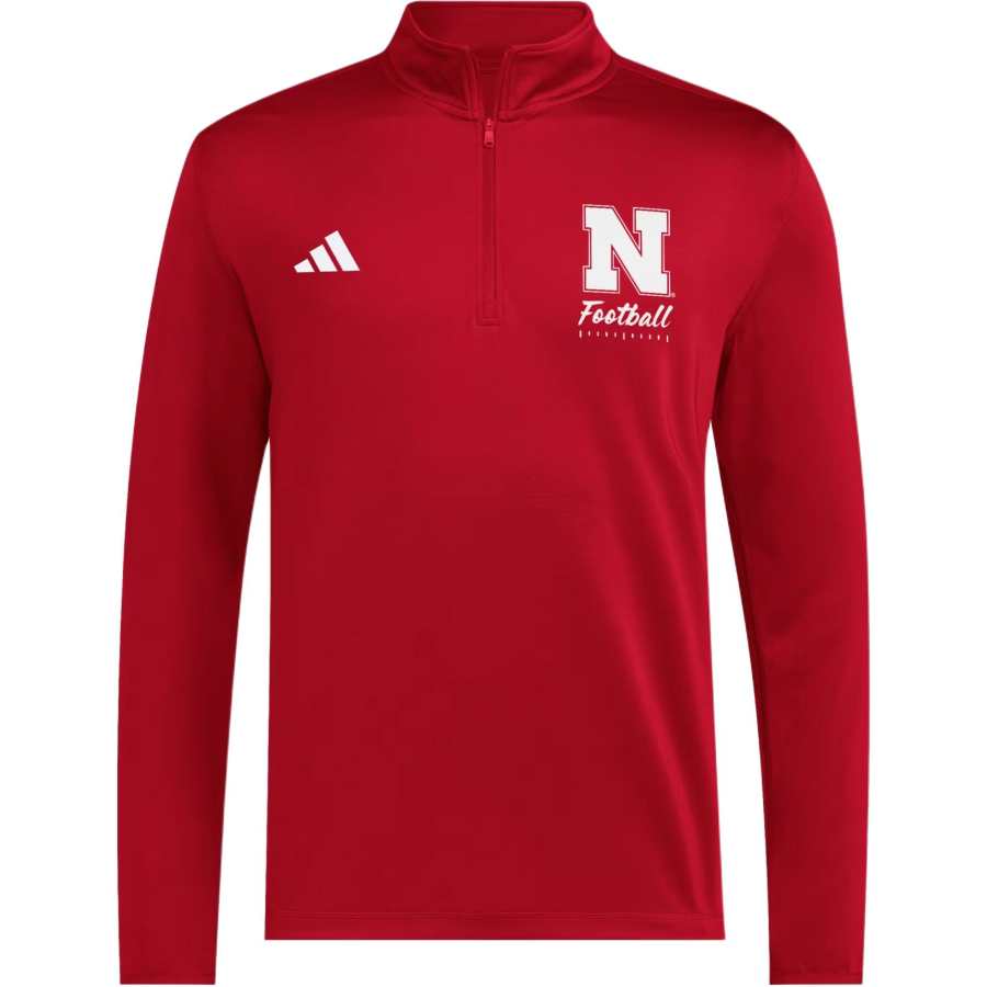 Adidas Adidas Nebraska Sweatshirts Men's Red Turtleneck Moderate