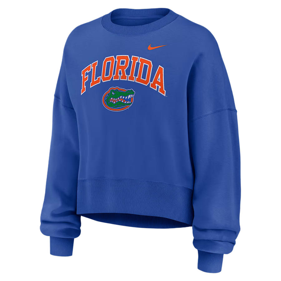Nike Nike College Sweatshirts Women's Royal Crew Neck Moderate