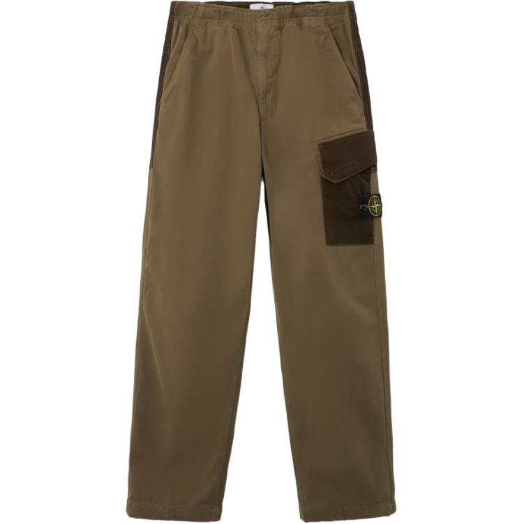 STONE ISLAND Cargo Pants Men's Army Green Moderate