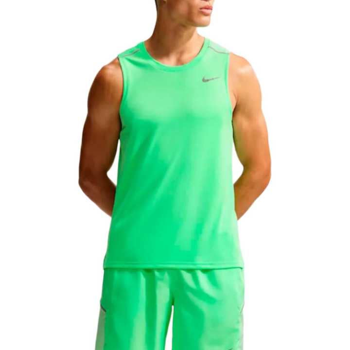 Nike Nike MILER Running Tank Tops Men's Iridescent Green