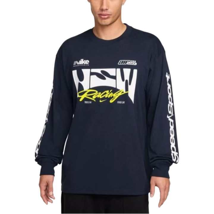 Nike Nike T Shirts Unisex Marine Blue Crew Neck Moderate