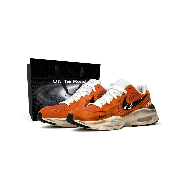 Nike Nike Air Max Fusion Running Shoes Unisex Low Top Orange/Black/White