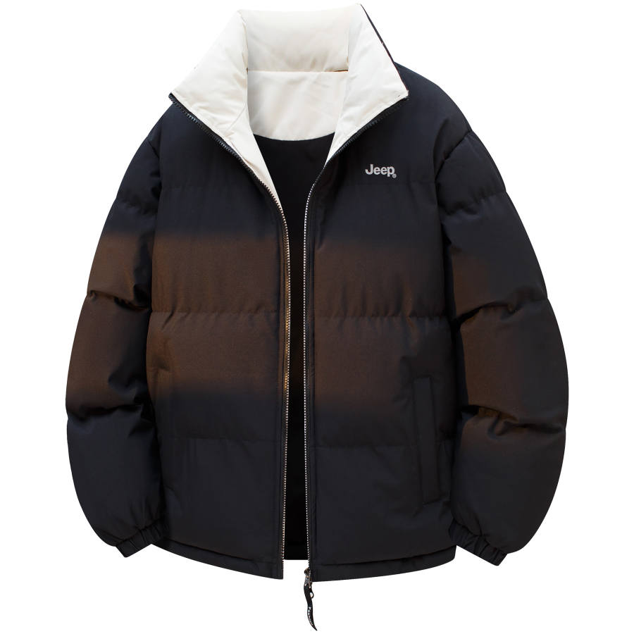 Jeep Jeep Puffer Jackets Unisex Stand Collar Thickened