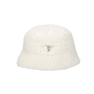 PRADA Logo plaque Wool blend Bucket Hat