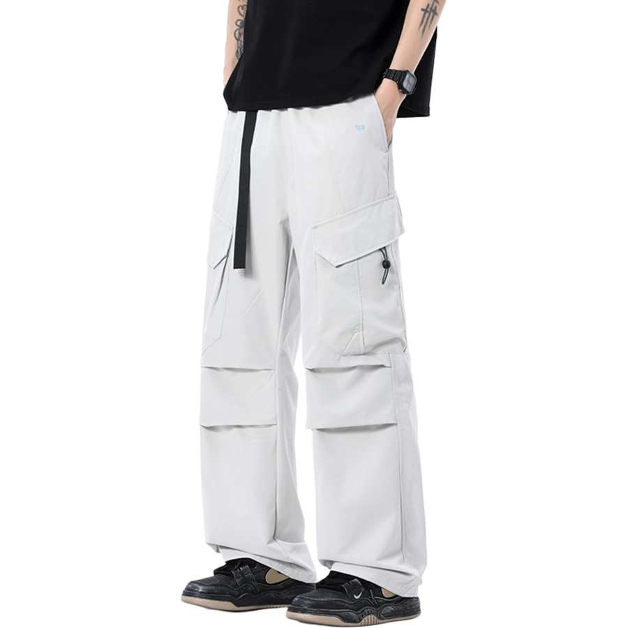 WARRIOR WARRIOR Cargo Pants Unisex Thin Straight Fit Pants