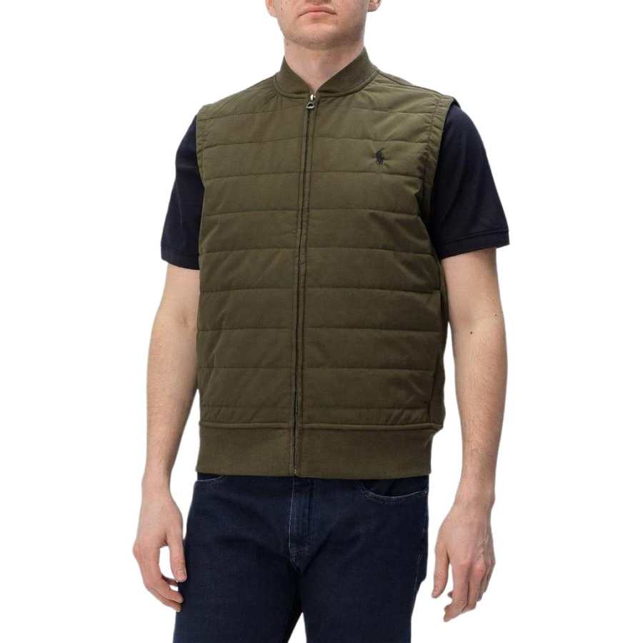 Polo Ralph Lauren Vests Men's Brown Baseball Collar Moderate Other