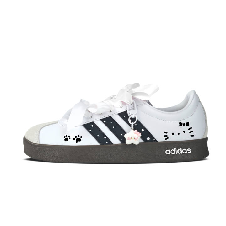 Adidas Adidas Vl Court Classic German Army Trainers Unisex Low Top White
