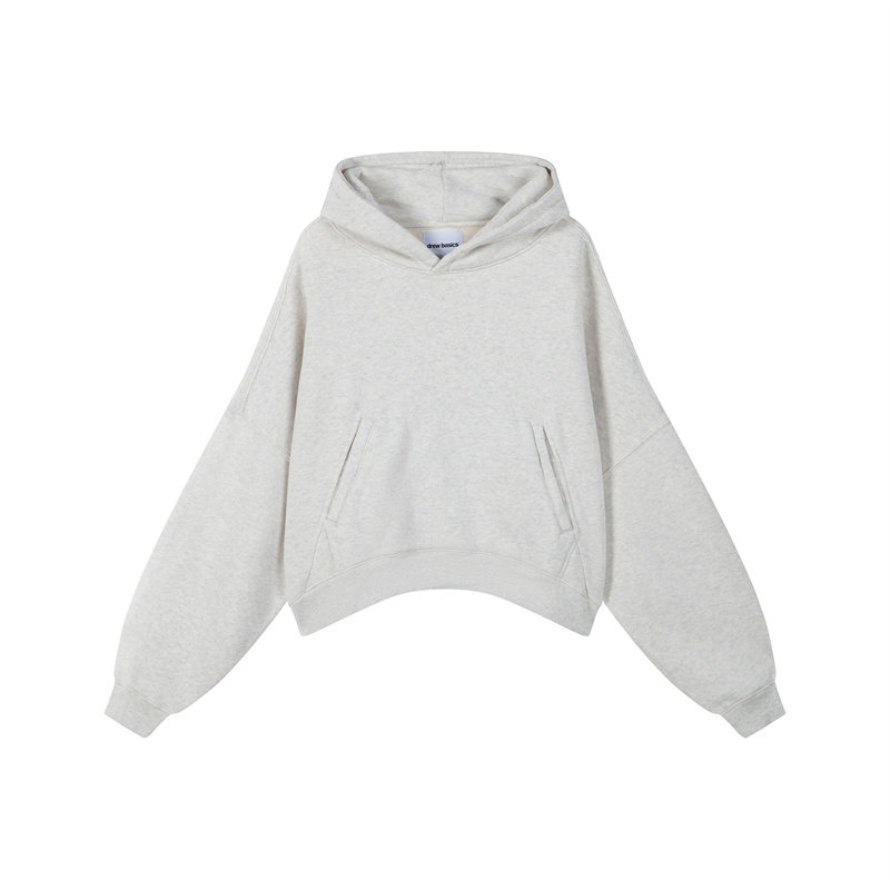 Drew house Sweatshirts Unisex Light Dove Gray Hooded Non Detachable Moderate