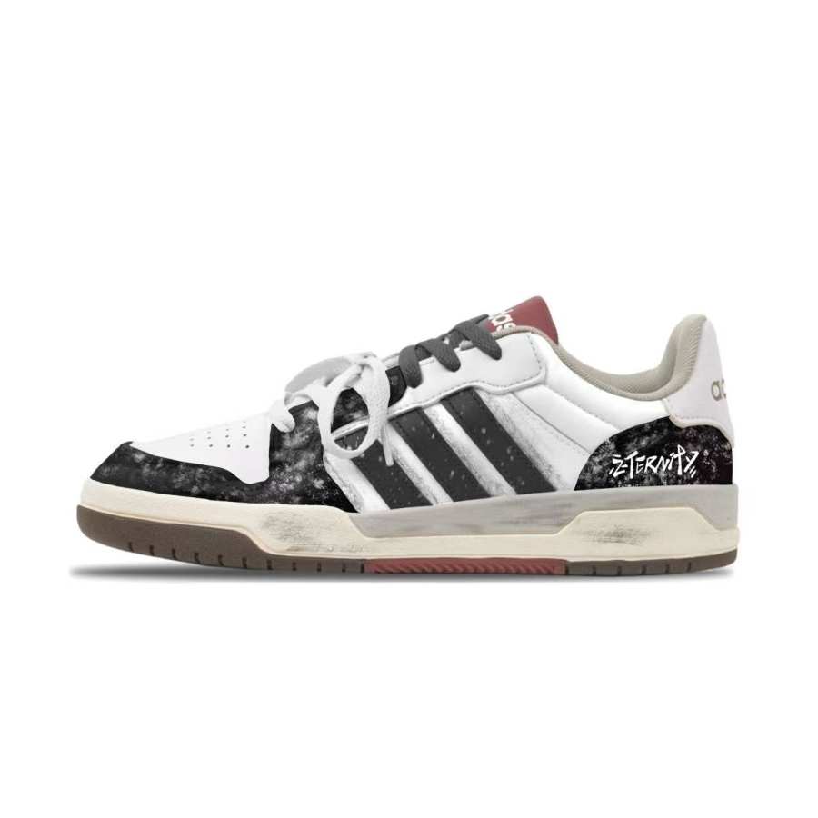 Adidas Neo Entrap Skateboard Shoes Unisex Low Top Black/White
