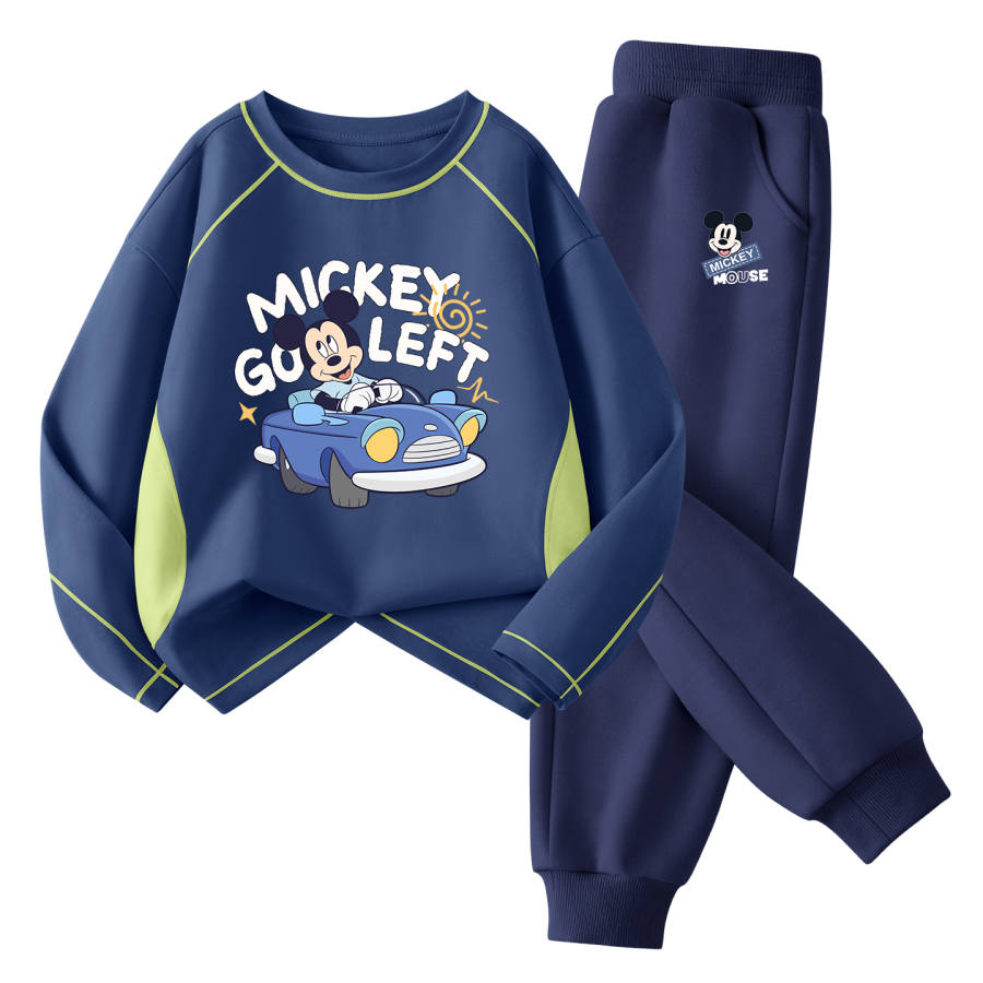 Disney Kids Casual Sportswear Crew Neck Thin Stretch Breathable