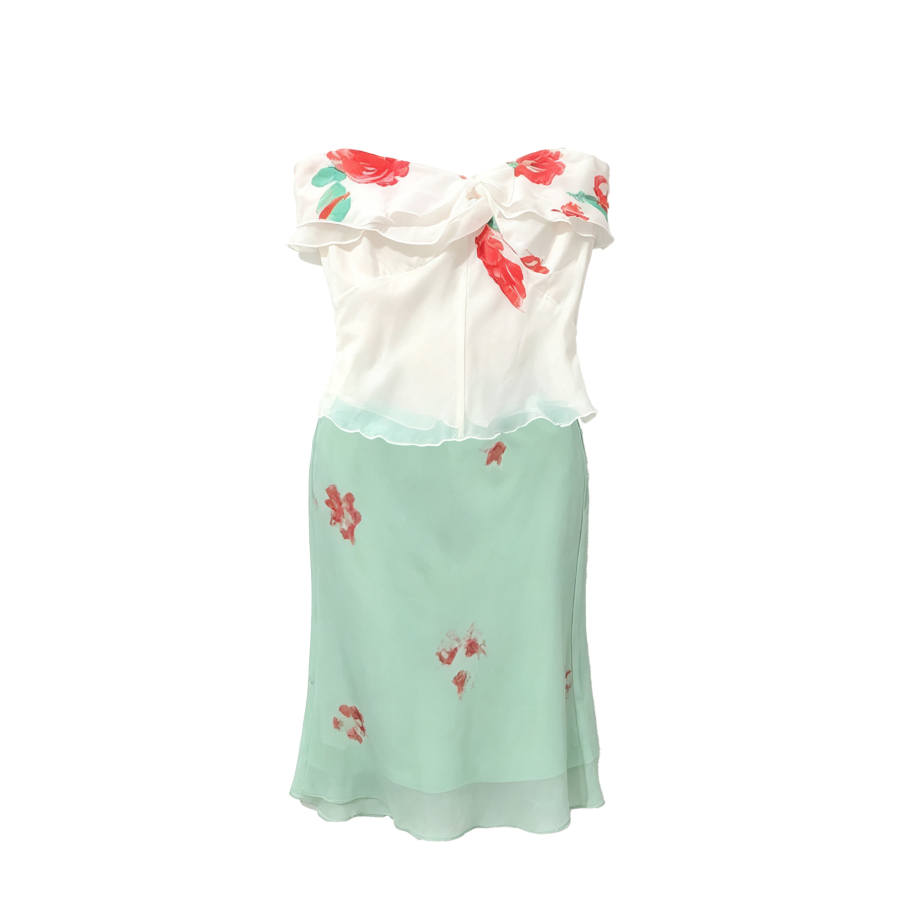 CPAURA Two Piece Skirt Sets Women's V Neck Moderate Short Skirt