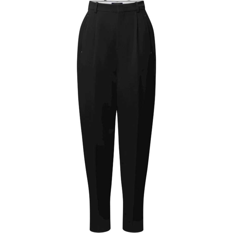 LOUIS VUITTON Casual Pants Women's Black Moderate Lantern Pants