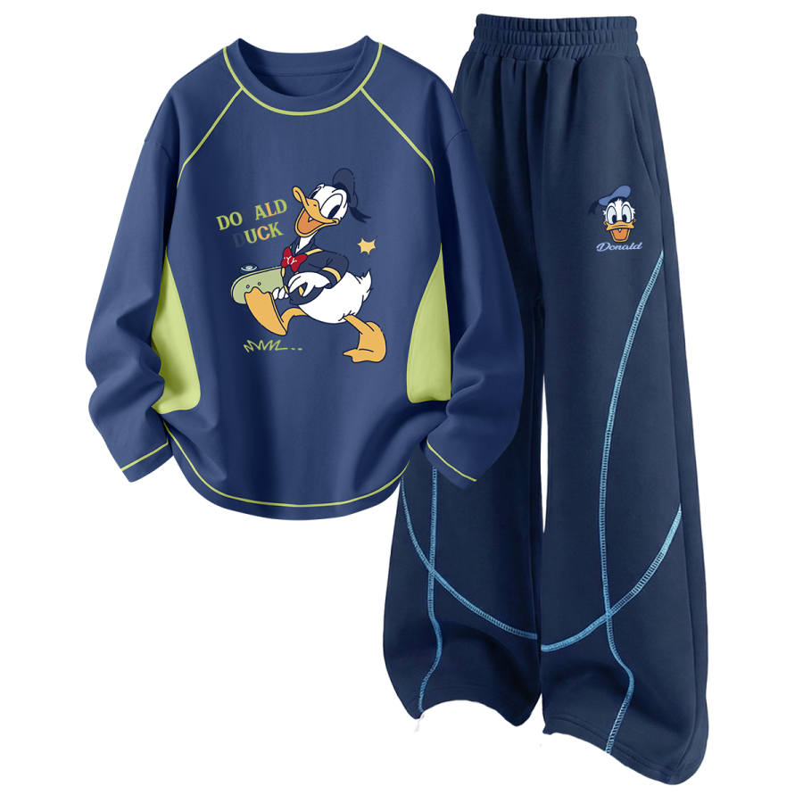 Disney Kids Casual Sportswear Crew Neck Thin Stretch Breathable