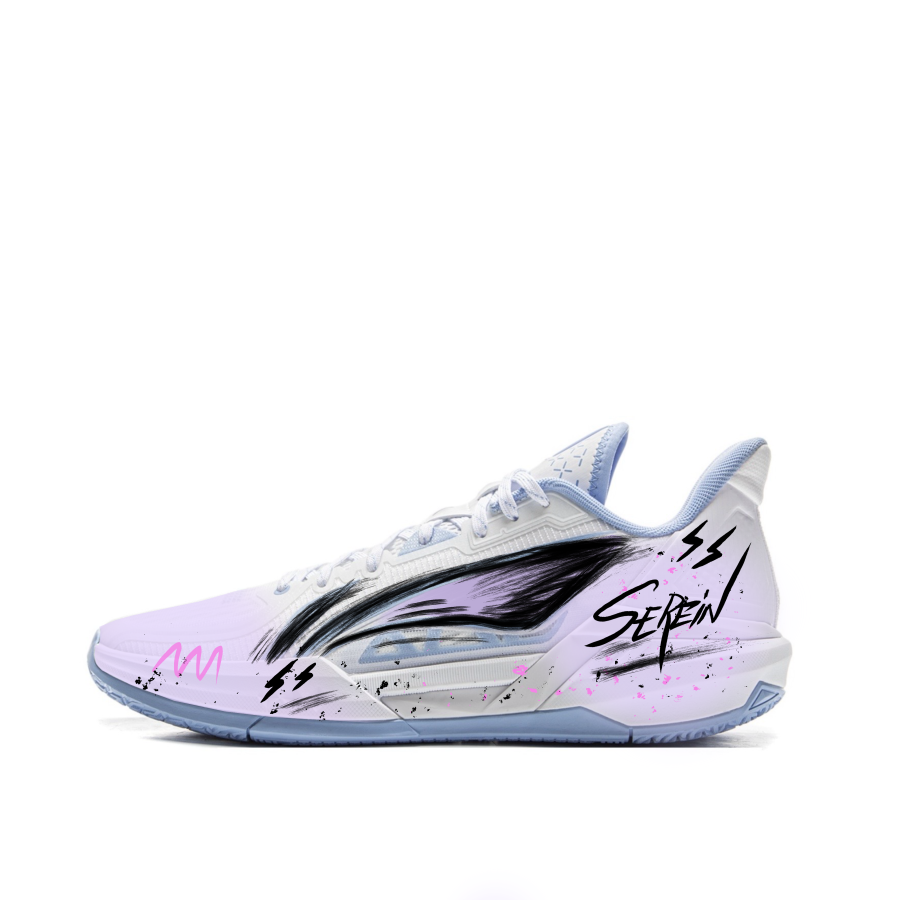 Li-Ning Li Ning Light Speed 3 Basketball Shoes Men's Low Top White Purple