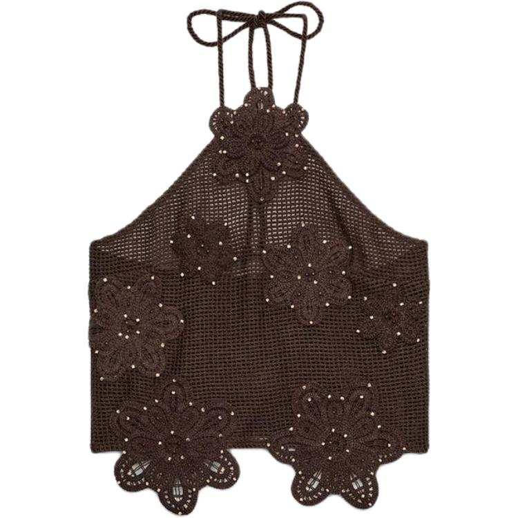 ZARA Camisoles Women's Brown Moderate Other