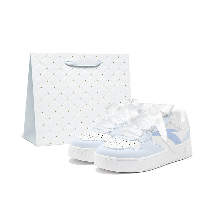 ANTA Skateboard Shoes Women's Low Top Blue