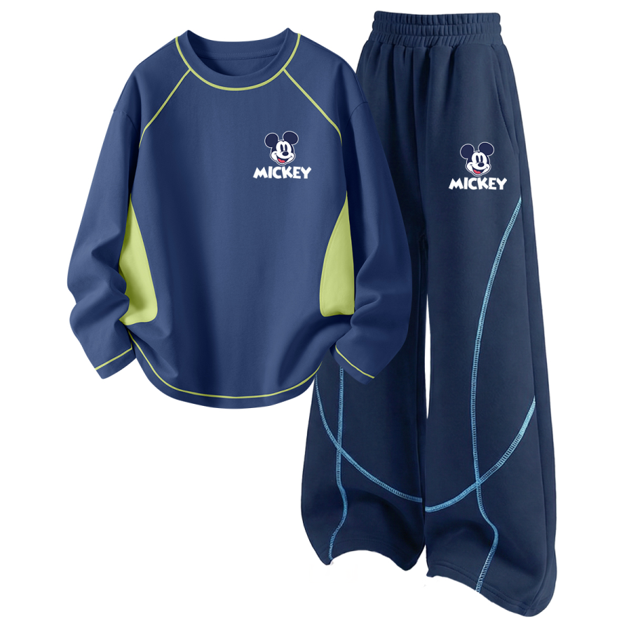 Disney Kids Casual Sportswear Crew Neck Thin Stretch Breathable